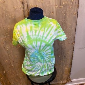 Womens Small S Tie Dye T-Shirt Tee